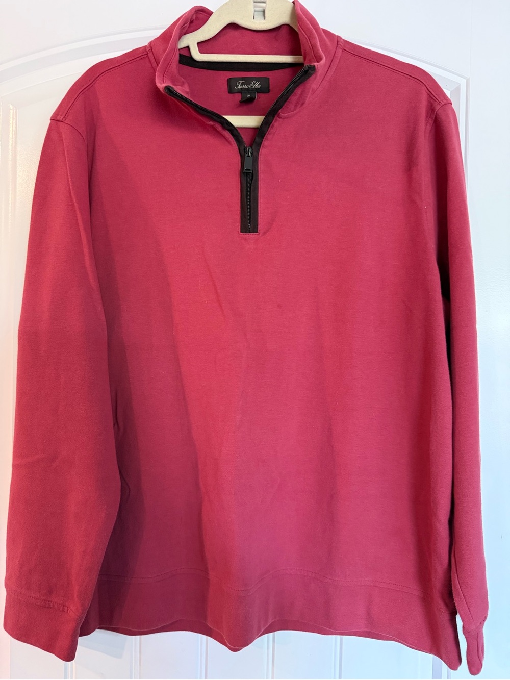 Tasso Elba Men's Rose Half-Zip Sweater